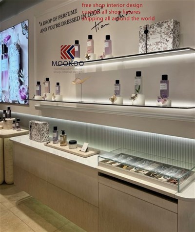 免税店の香水のディスプレイデザインショーケース
