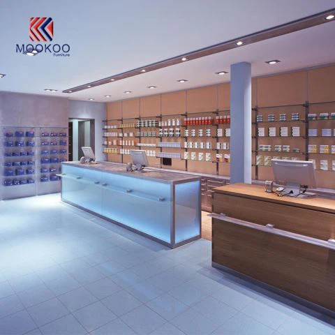 薬局店のディスプレイ家具